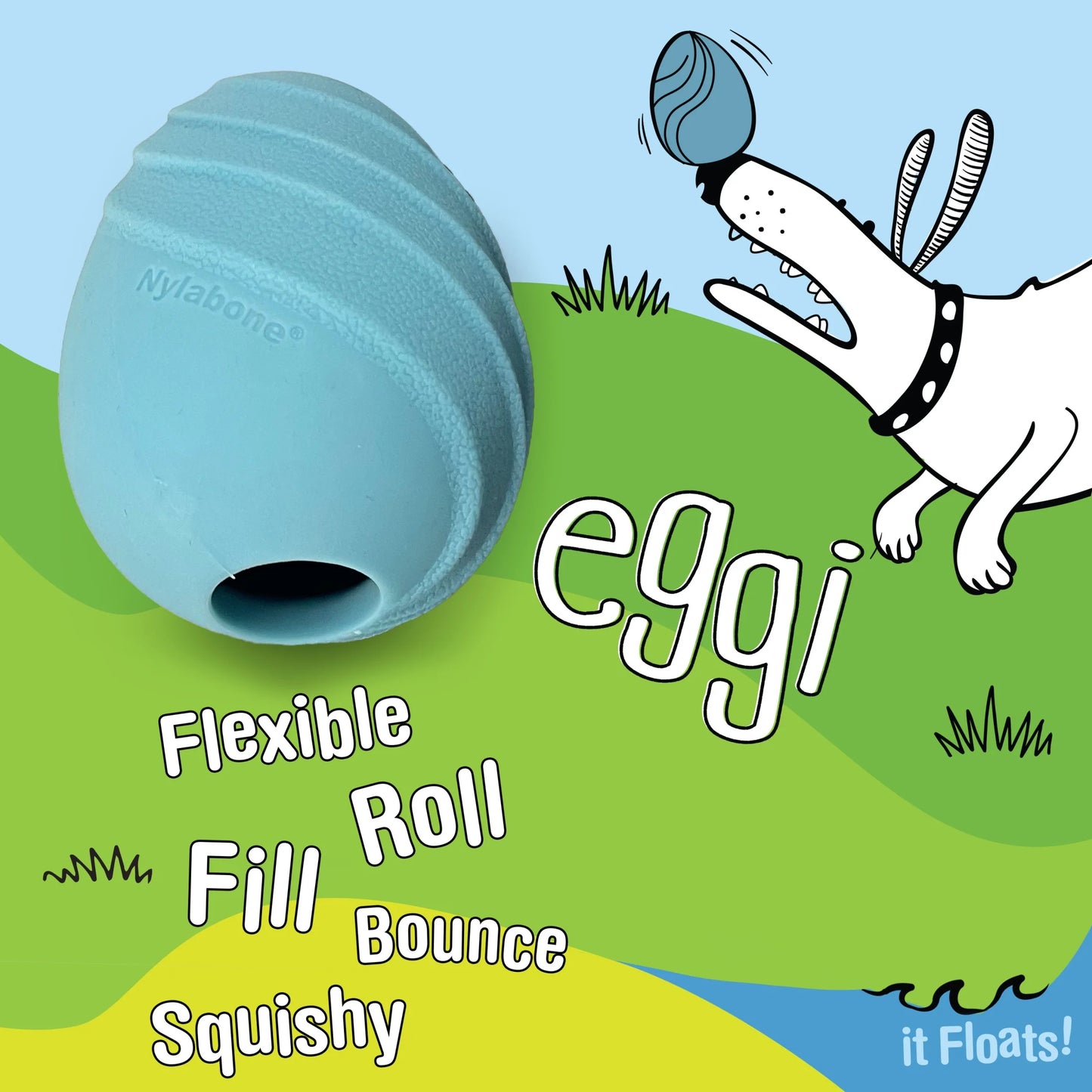C-Shuu Interactive Dog Toy, Lightweight Squishy Toy for Creative Play & Exercise